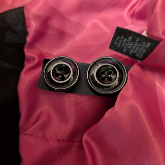 croft & barrow Black Double-Breasted Peacoat Size 2X NWT - Picture 12 of 13